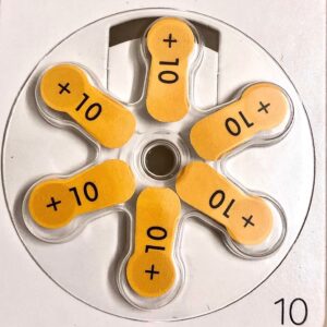 Hearing Aid Batteries Size 10 6pcs/1 Strip