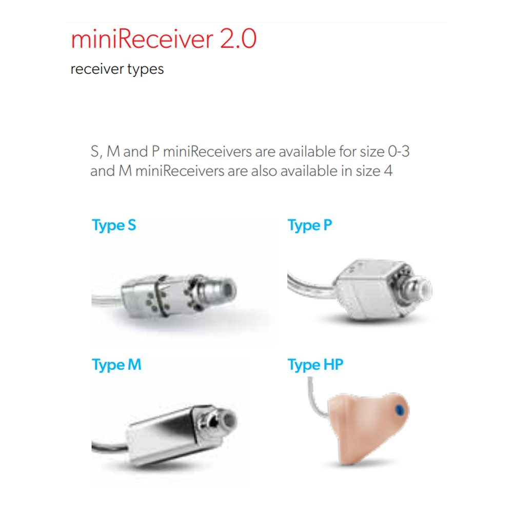 Insignia miniReceiver 2.0 V2 Series – S, P, HP (Sizes 0-3), M (0-4) receivers